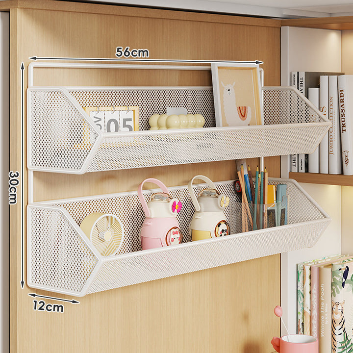 Clip-On Mesh Cabinet Edge Storage Basket Organizer