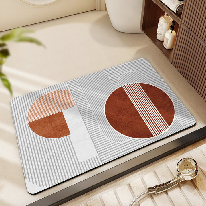 Abstract Geometric Pattern Bath Mat Kalsten