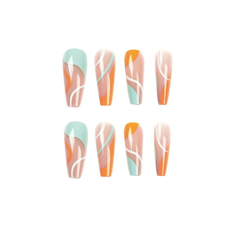 Artful Nail Art with Vibrant Color Gradients Kalsten