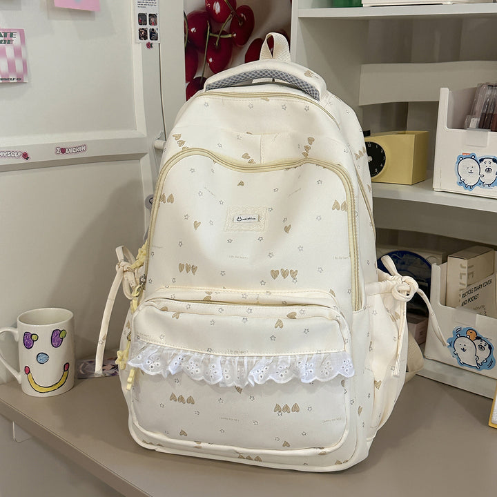 Cute Illustrated Multi-Compartment Backpack Kalsten