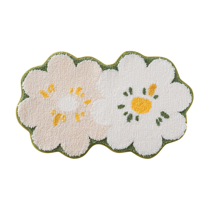 Floral Design Bath Mat Kalsten