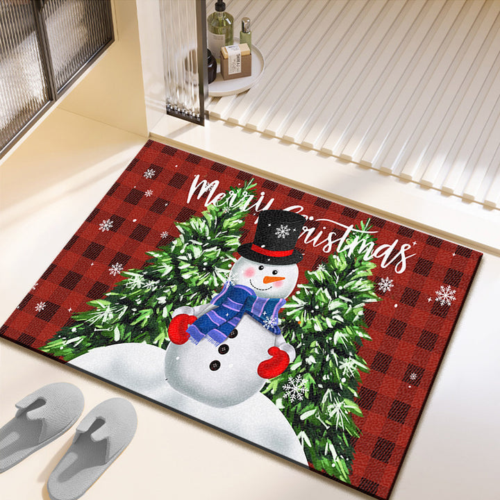 Festive Christmas-Themed Bath Mat Kalsten