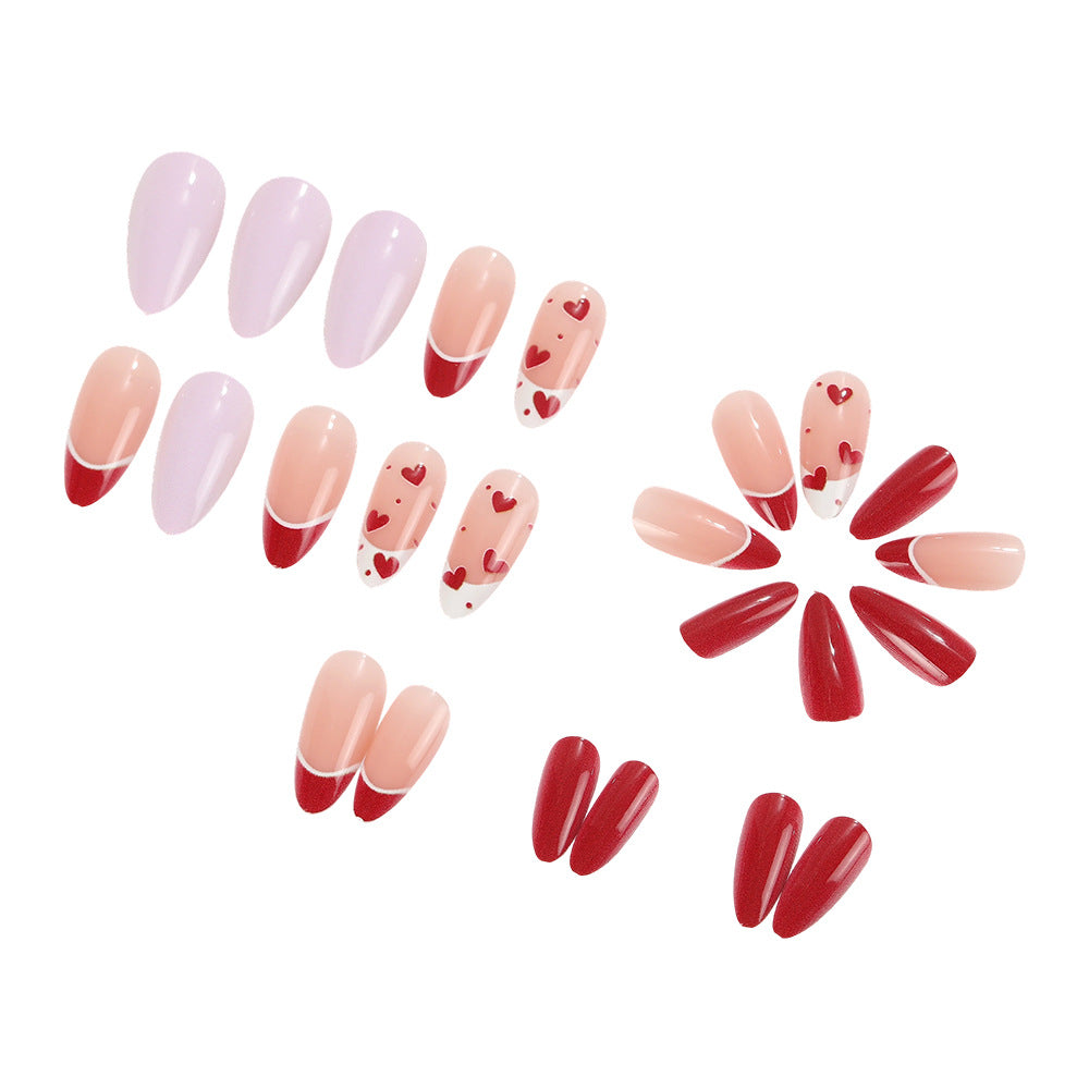 Artistic Heart Motif Art Nails Kalsten