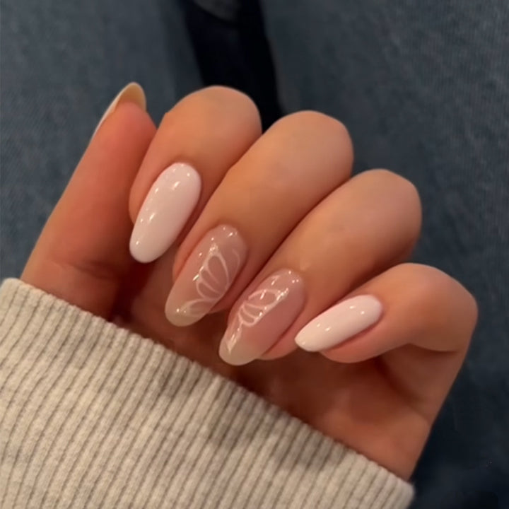 Glamorous Glittery Stiletto Press-On Nails Kalsten
