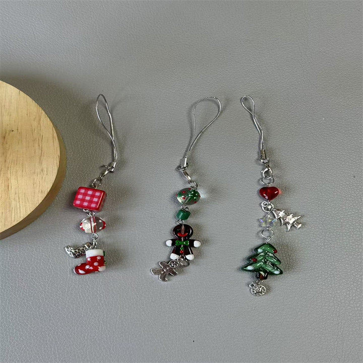 Playful Gingerbread-Themed Charm Keychain Kalsten