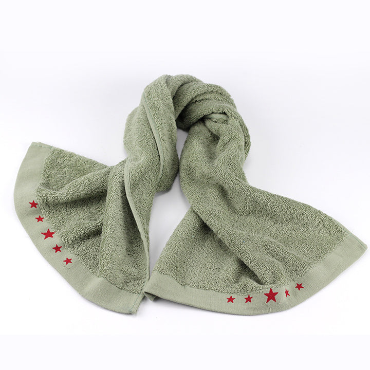 Care Towel With Soft Surface And Decorative Star Border Kalsten