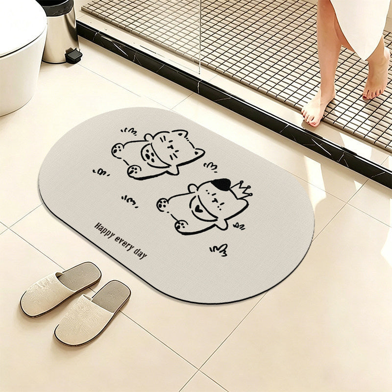 Cute Animal-Themed Bath Mat