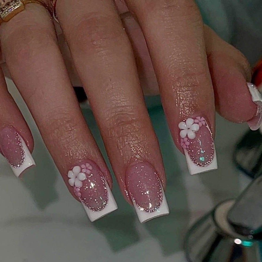 Decorative Floral Nail Art Extensions Kalsten