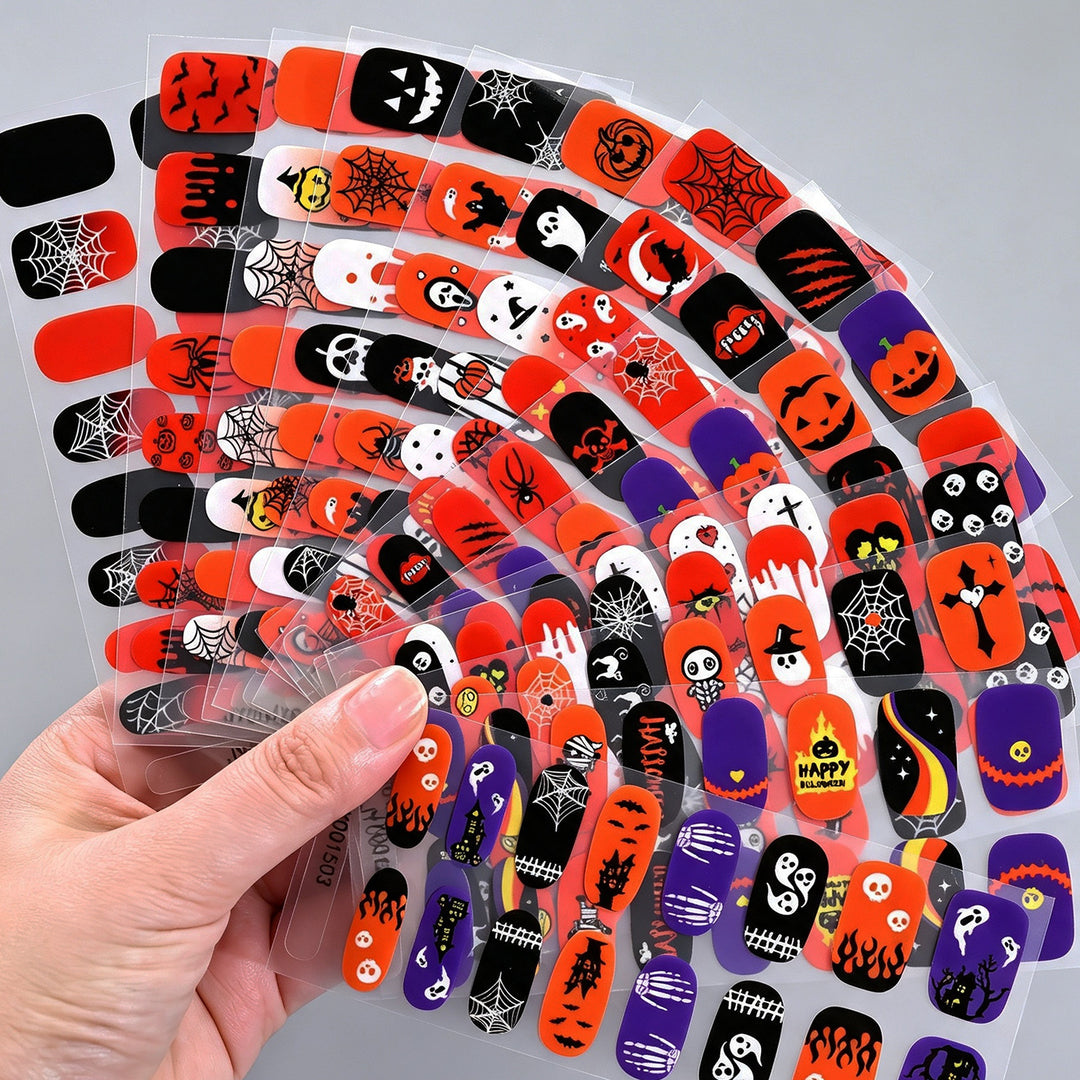 Glow-in-the-Dark Halloween Nail Art Stickers