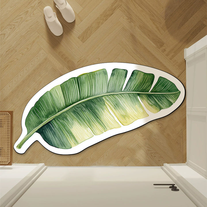 Leaf-Shaped Area Rug
