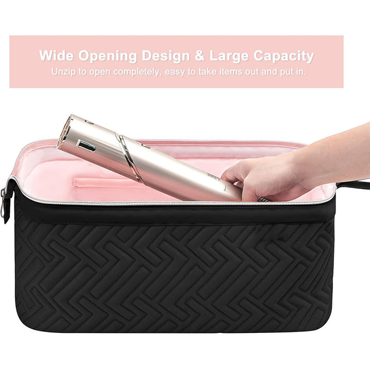 Cosmetic bag with multiple compartments and water-repellent inner lining Kalsten