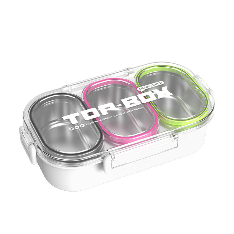 Triple Compartment Food Storage Container