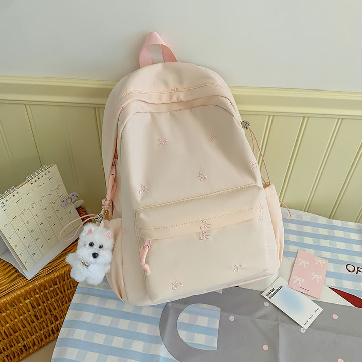 Floral Embroidered Daily Backpack Kalsten