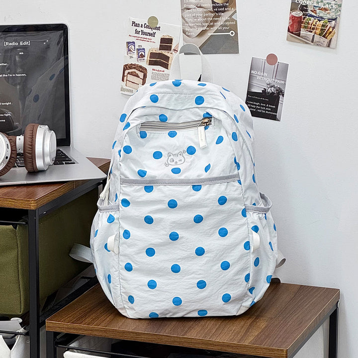 Stylish Polka Dot Casual Backpack Kalsten 1791205343
