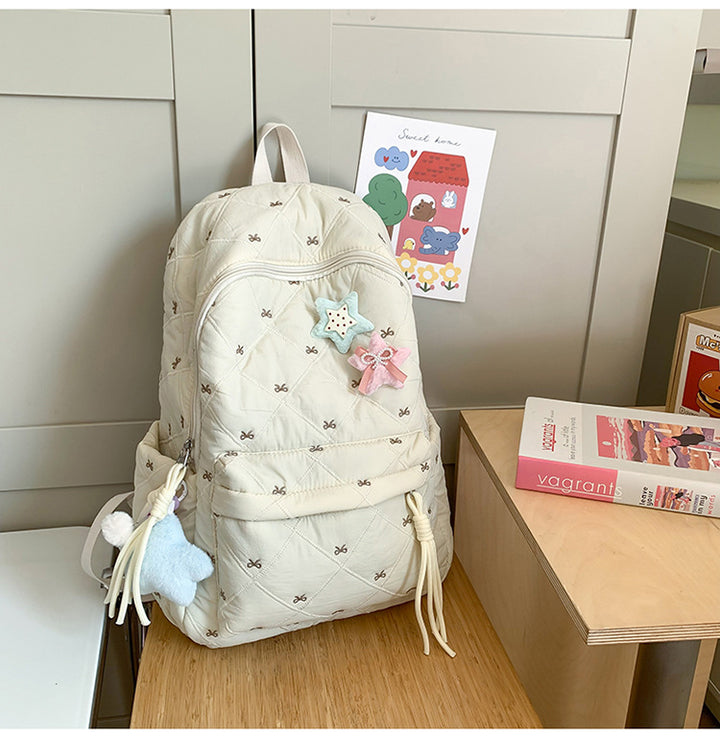 Quilted Embellished Backpack Kalsten