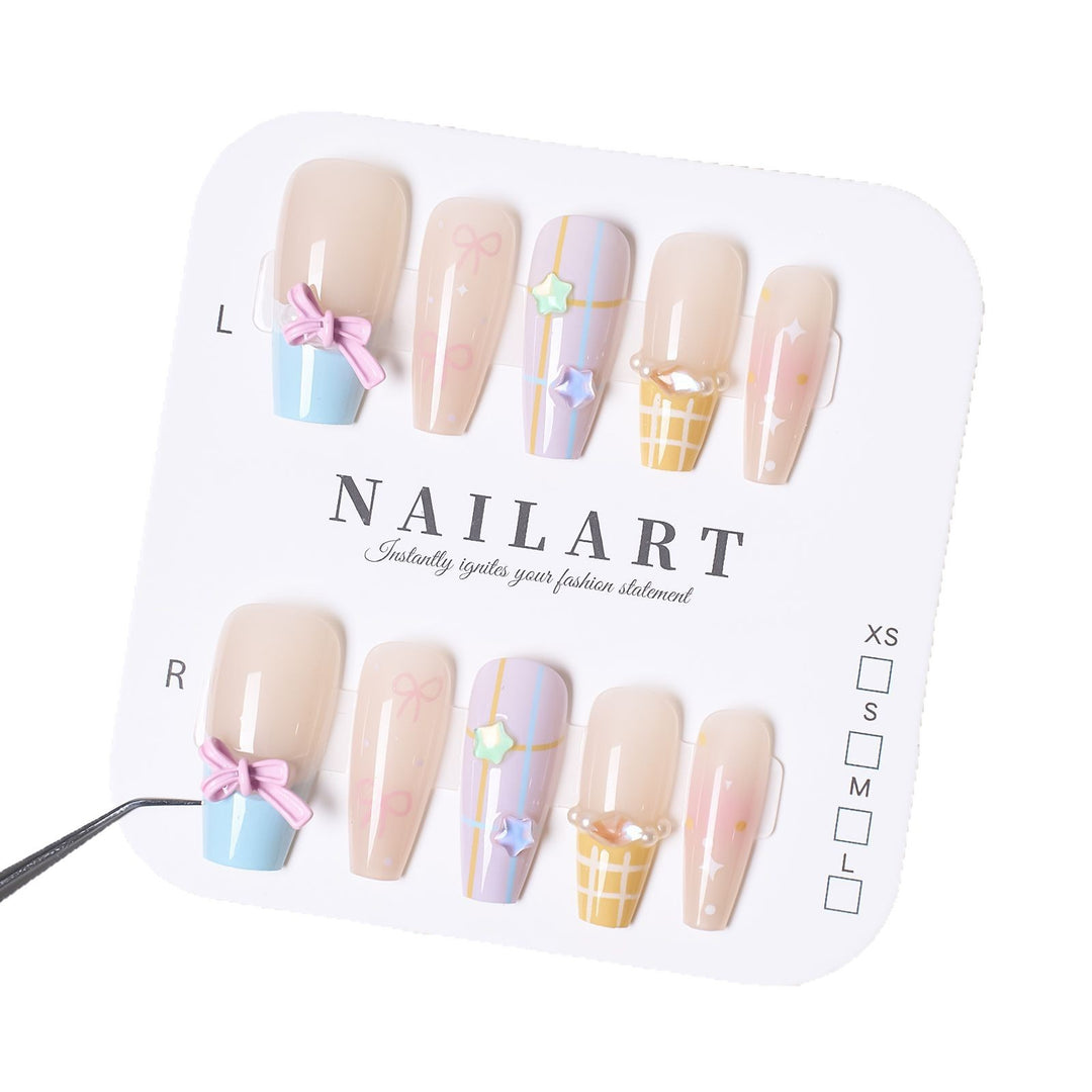 Cute Themed Press-On Nail Set Kalsten