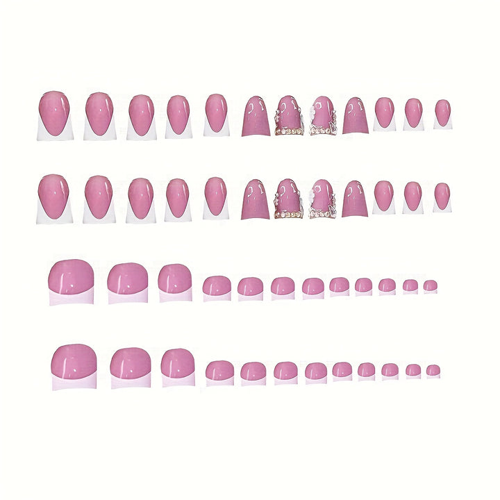 Elegant Acrylic Nail and Toe Art Set Kalsten