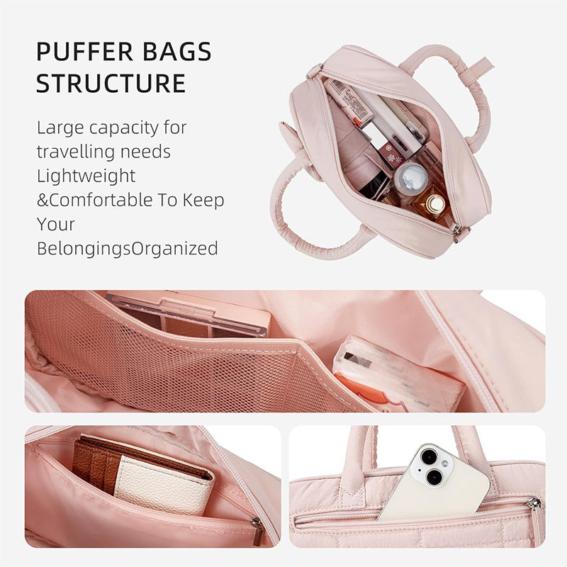 Padded handbag with stylish bow detail Kalsten