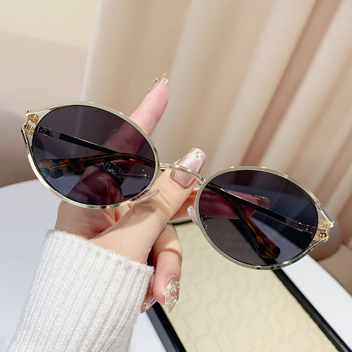 Women's elegant Cat-Eye sunglasses with fine metal frame Kalsten