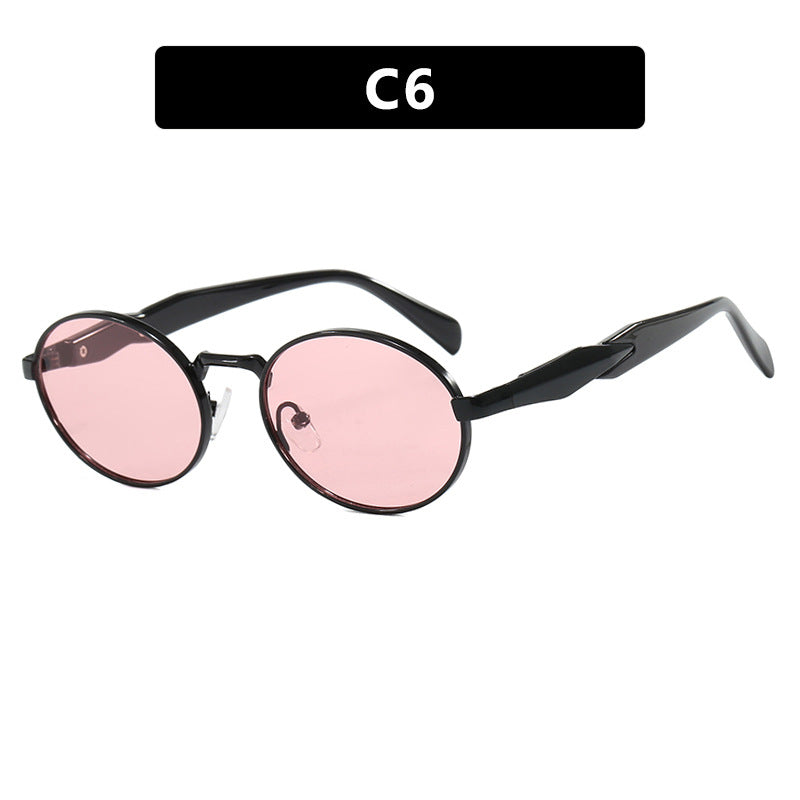 Women's designer sunglasses with unique oval frame and luxurious accents Kalsten