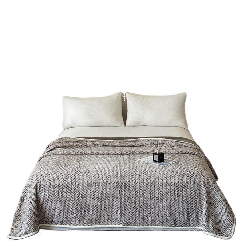 Textured Knit Fleece Blanket Kalsten