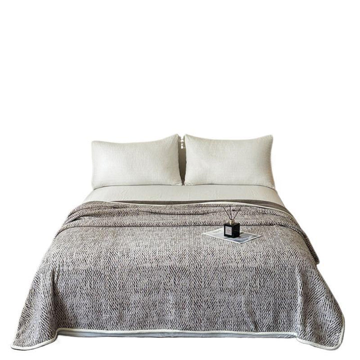 Textured Knit Fleece Blanket Kalsten
