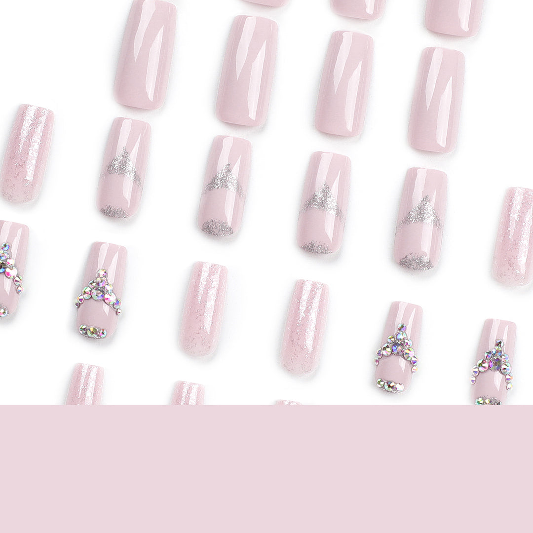 Artful Nail Art with Rhinestone Embellishments Kalsten