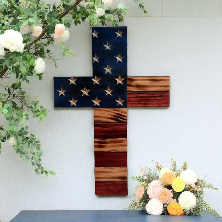 Inspirational Wooden Wall Cross