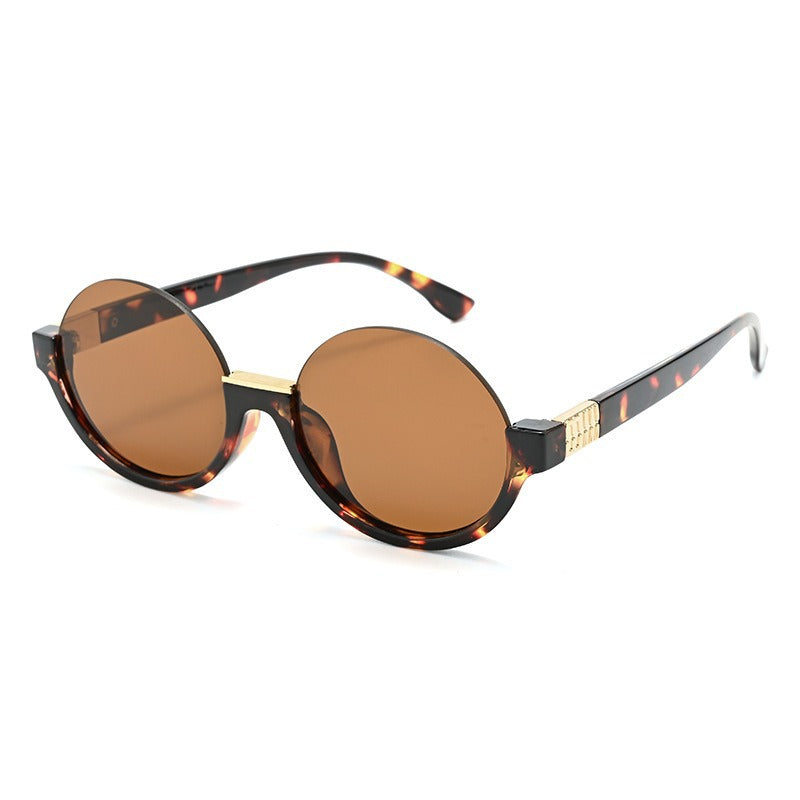 Women’s modern round sunglasses with elegant accents and UV protection Kalsten