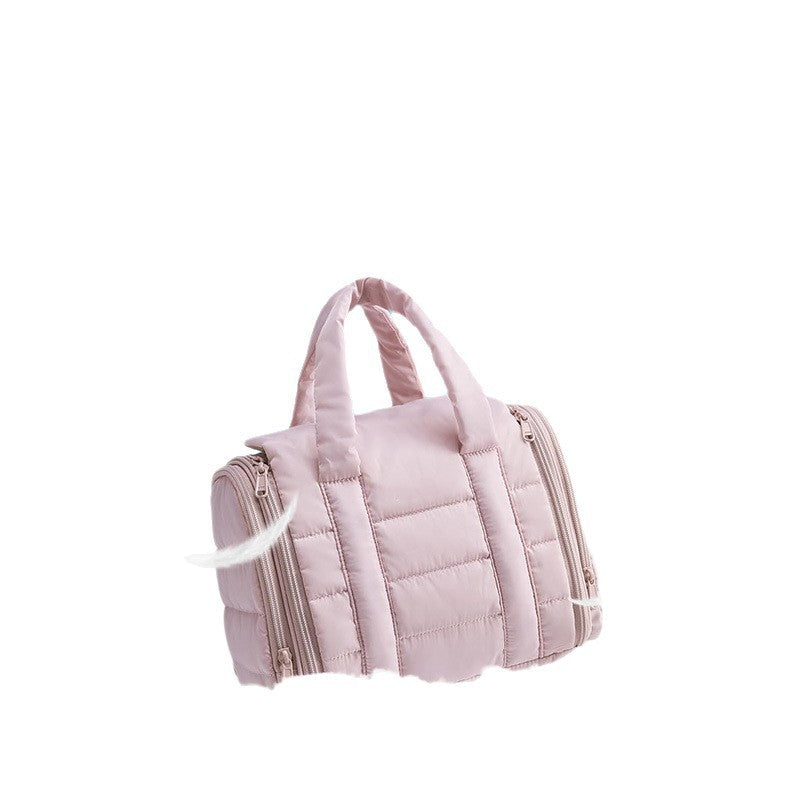 Cosmetic Organizer Bag with Removable Hook and Transparent Compartments Kalsten