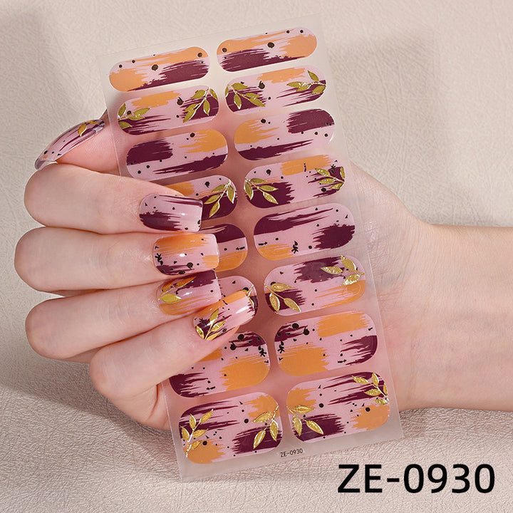 Artistic Press-On Nail Wraps