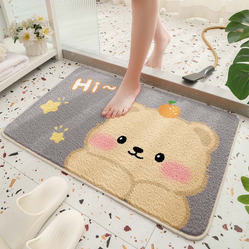 Cute Cartoon Bear Bath Mat