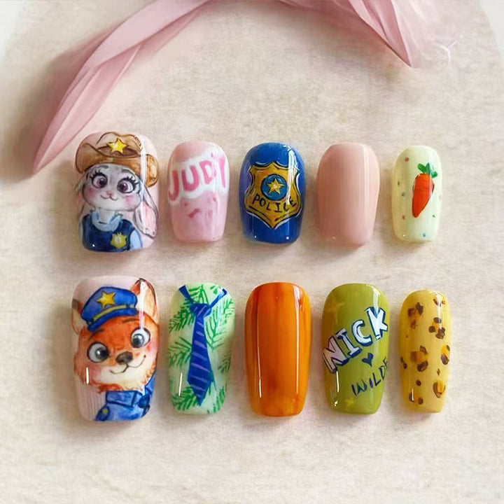 Playful Character Nail Art Set Kalsten