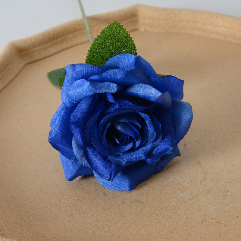 Elegant Silk Black Rose Hair Accessory