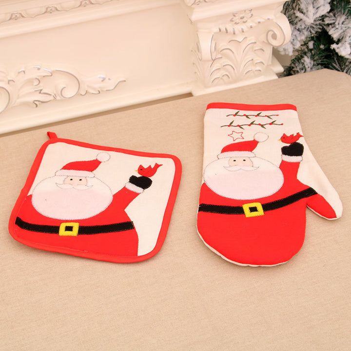 Santa-Themed Oven Mitts Kalsten