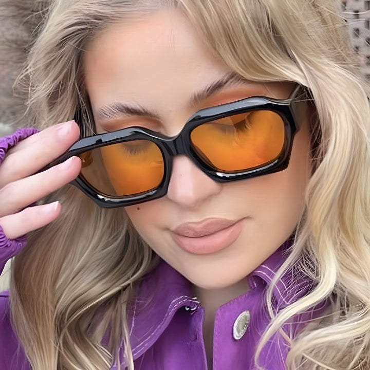 Women's trendy geometric sunglasses with unique design Kalsten