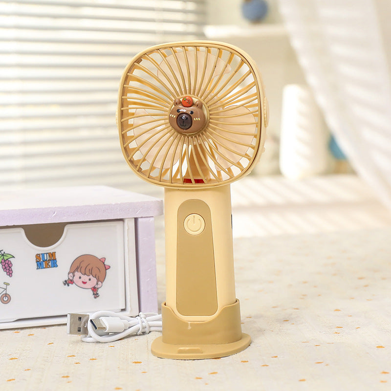 Women's Portable USB Hand Fan in Cute Animal Design Kalsten