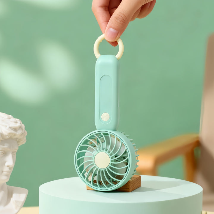 Women Portable Mini Handheld Fan with Powerful Battery and USB Charging Function Kalsten