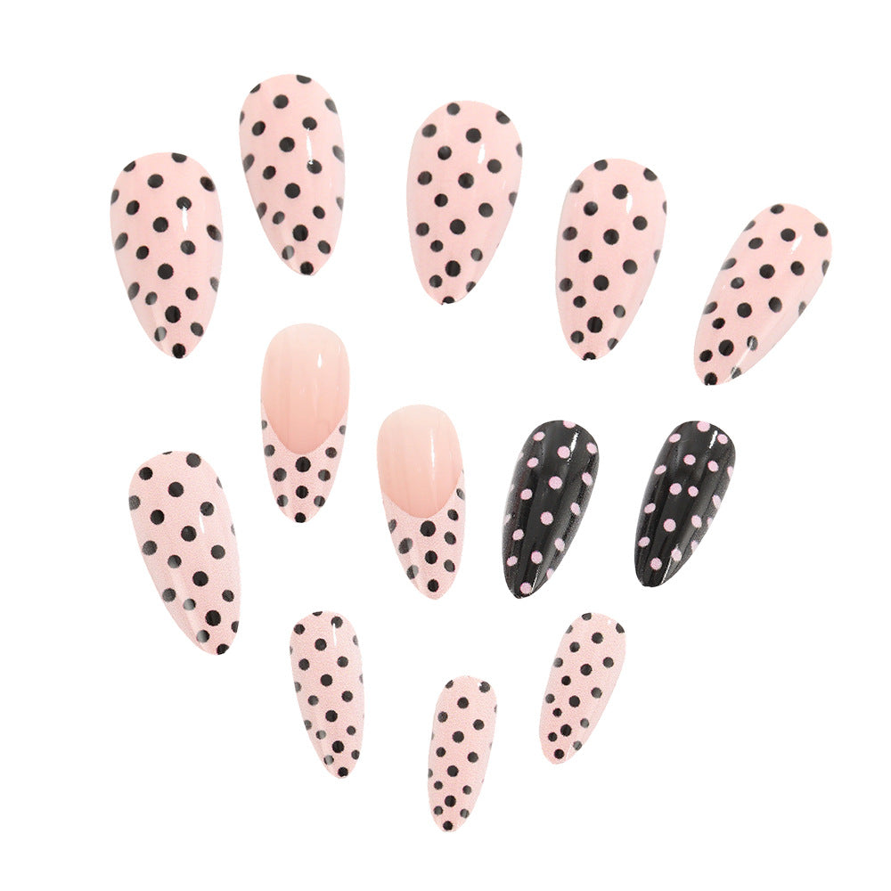 Acrylic nails with dot design Kalsten