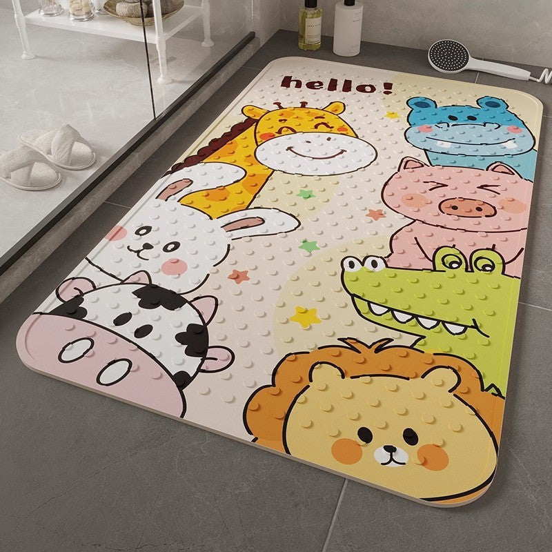 Fun Cartoon Bath Mat Kalsten