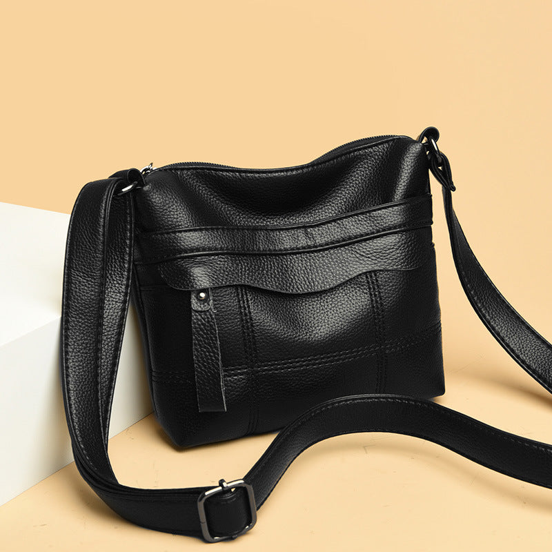 Functional Leather Crossbody Bag Kalsten