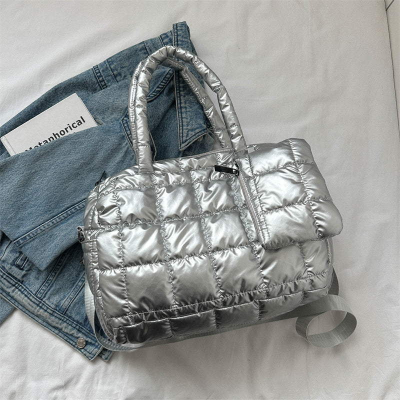 Puffer-Style Weekender Bag