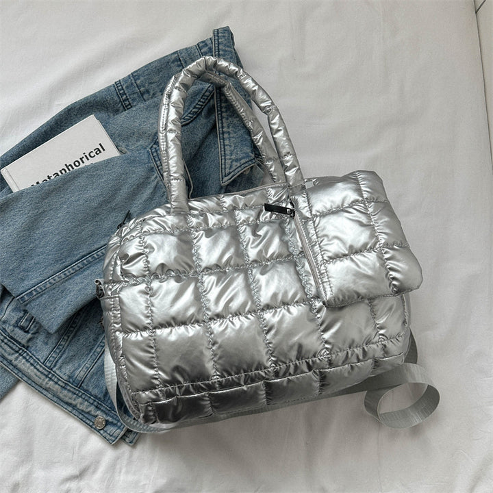 Puffer-Style Weekender Bag
