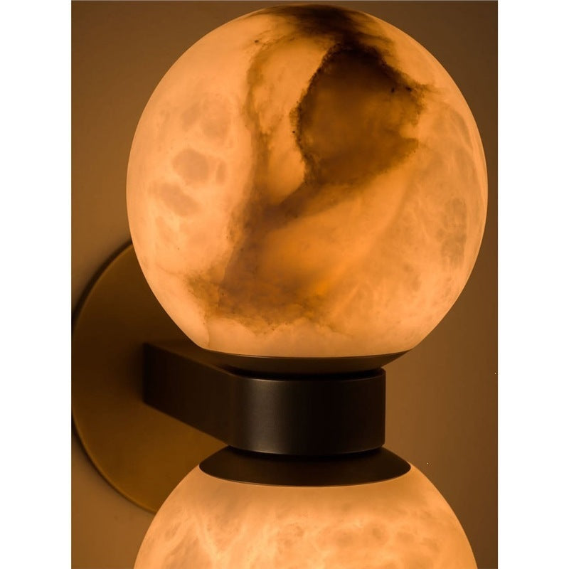 Modern Marble Sphere Wall Lamp