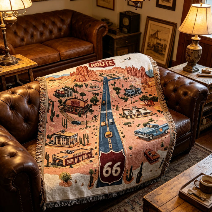 Artistic Frog-Themed Tapestry Throw