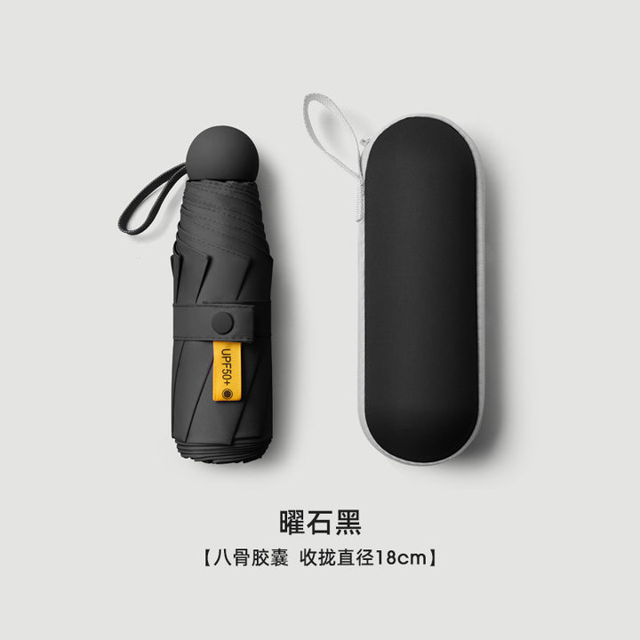 Women's compact rain and sun protection umbrella with carrying case Kalsten