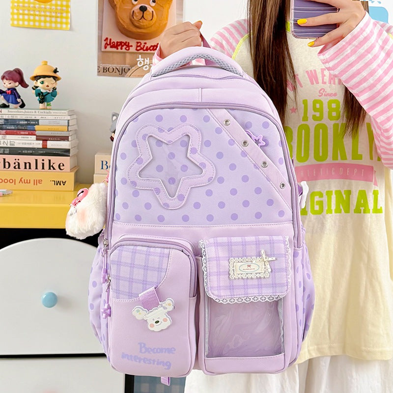 Cute Polka Dot Character Backpack Kalsten