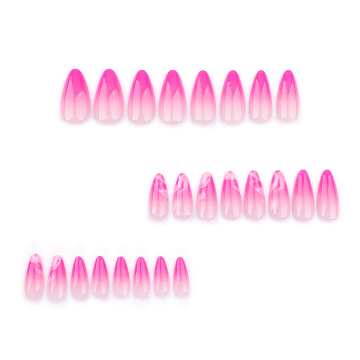 Artistic acrylic nails with elegant ombre design Kalsten