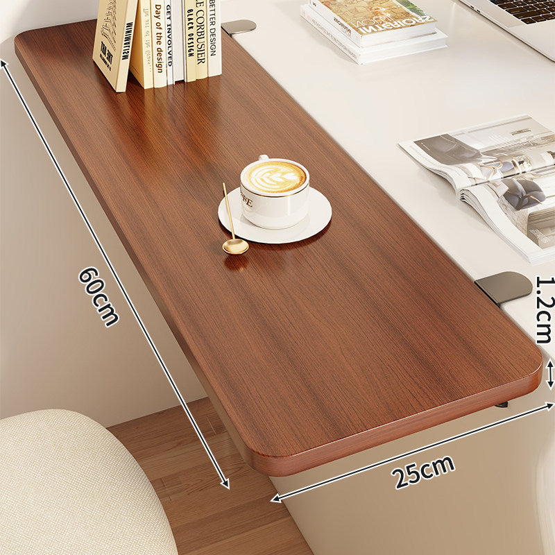 Slim Clamp-On Folding Side Desk Shelf Tray