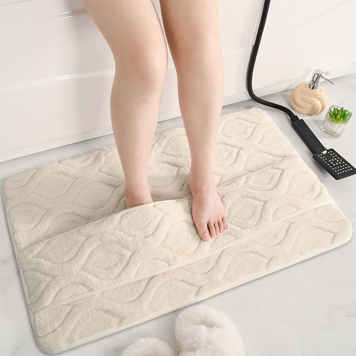 Plush Textured Bathroom Comfort Mat Kalsten